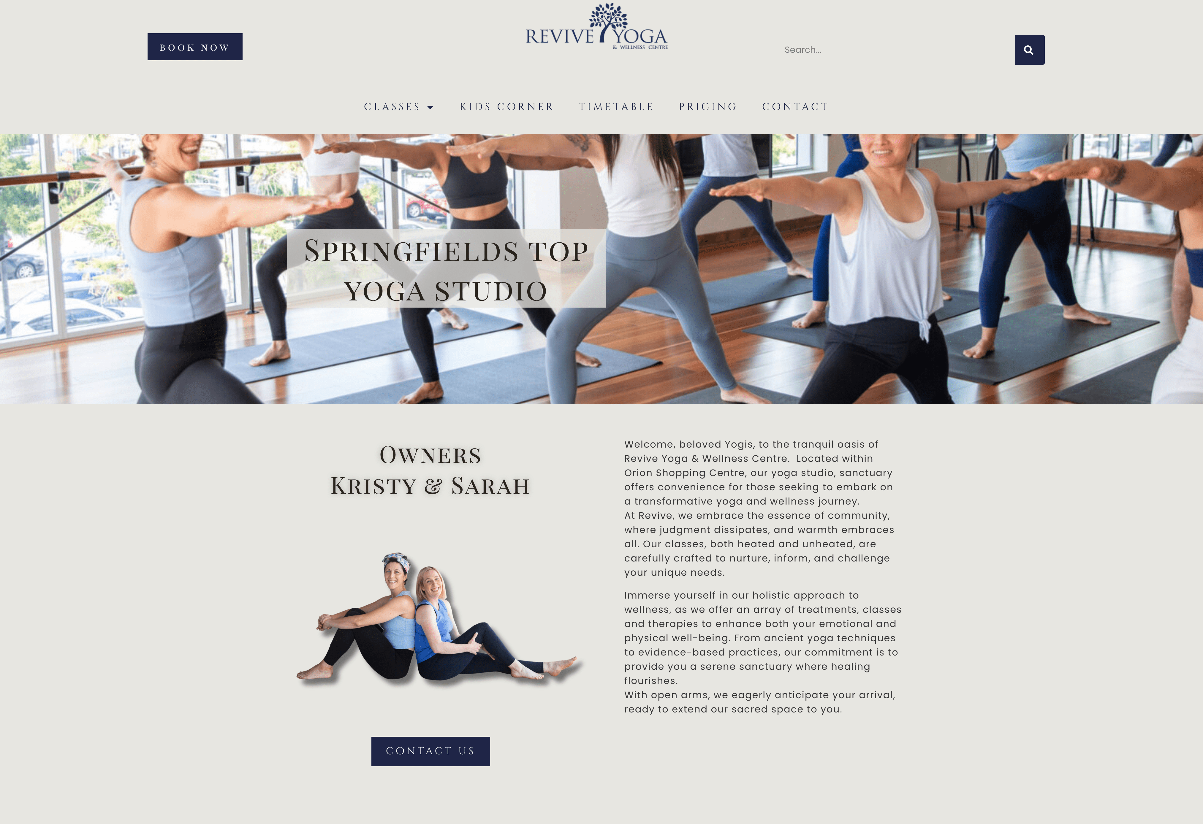 Yoga Website with online booking
